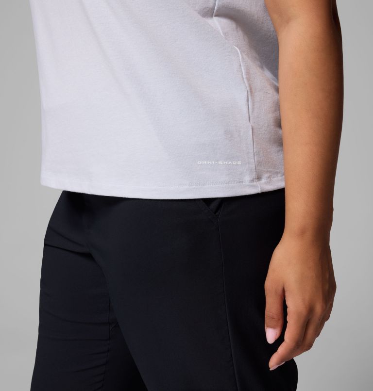Women's Sun Trek Short Sleeve Shirt II - Plus Size, Color: Cirrus Grey Heather, image 6