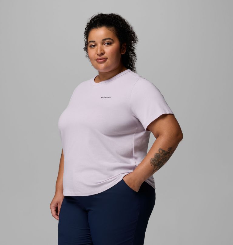Women's Sun Trek Short Sleeve Shirt II - Plus Size, Color: Lavender Pearl, image 4