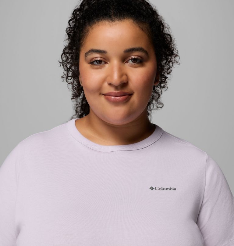 Women's Sun Trek Short Sleeve Shirt II - Plus Size, Color: Lavender Pearl, image 5