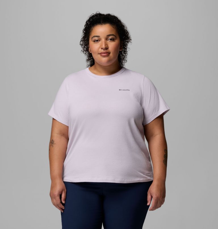 Women's Sun Trek Short Sleeve Shirt II - Plus Size, Color: Lavender Pearl, image 1