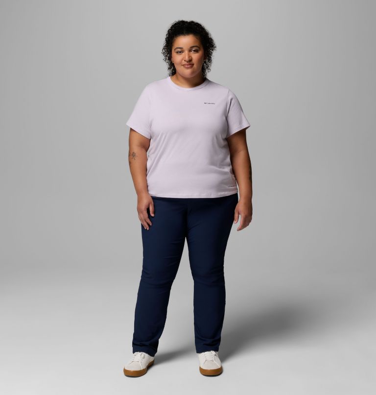 Women's Sun Trek Short Sleeve Shirt II - Plus Size, Color: Lavender Pearl, image 2