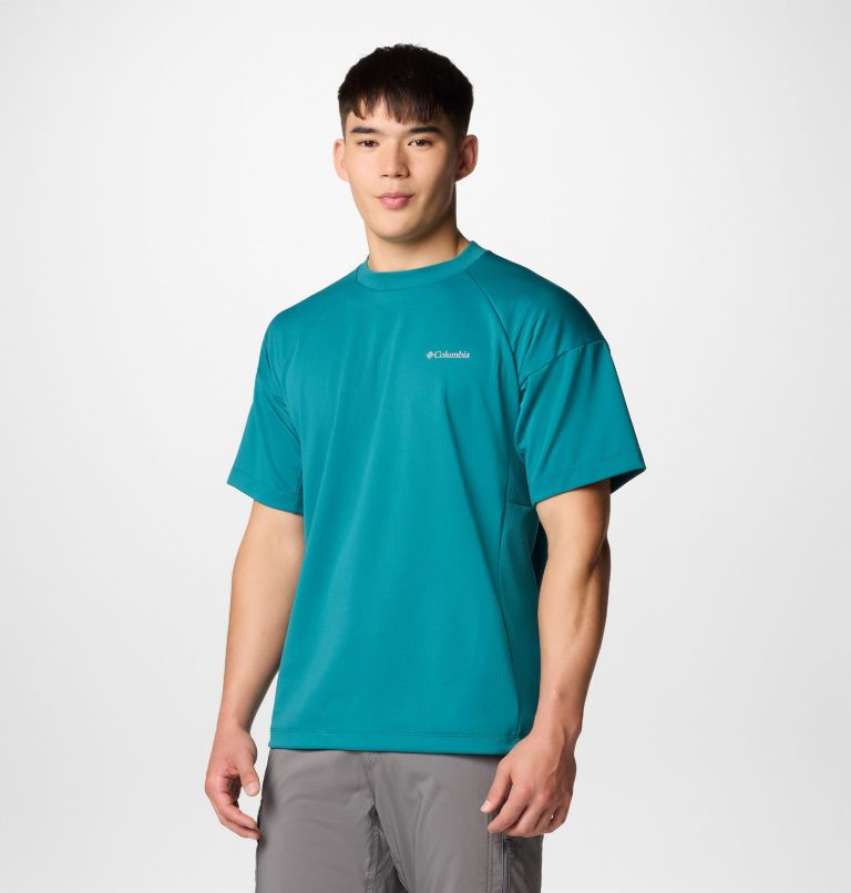Men's Granite Point Knit Technical T-Shirt, Color: River Blue, image 4