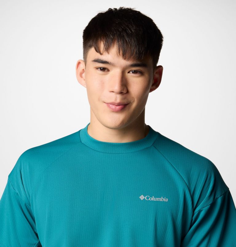 Men's Granite Point Knit Technical T-Shirt, Color: River Blue, image 5