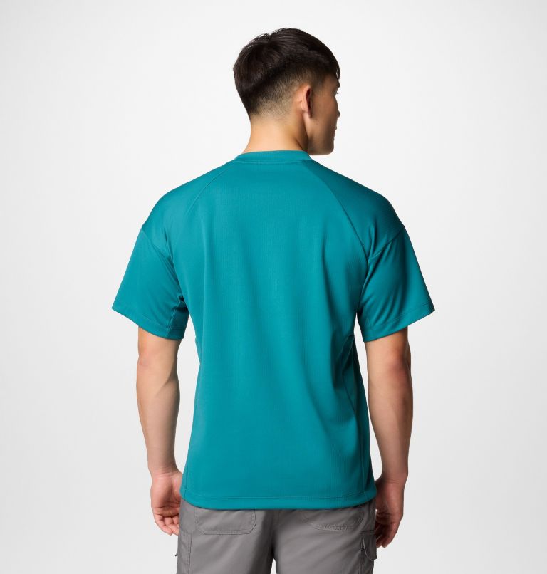 Men's Granite Point Knit Technical T-Shirt, Color: River Blue, image 3
