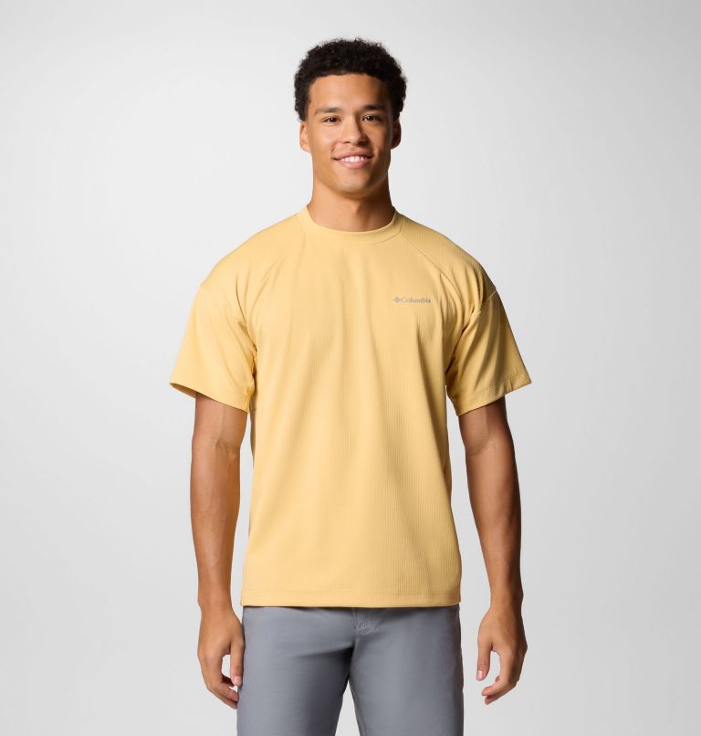 T-shirt tecnica in maglia Granite Point da uomo, Color: Sand Dune, image 1