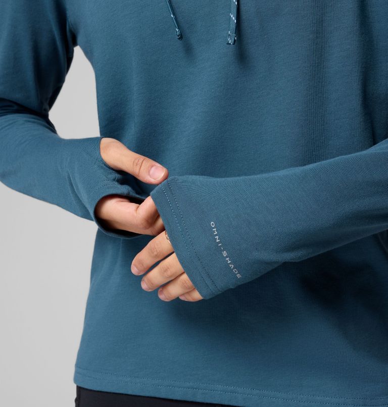 Women's Sun Trek Hoodie II, Color: Everblue, image 6