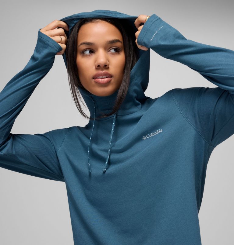 Women's Sun Trek Hoodie II, Color: Everblue, image 7