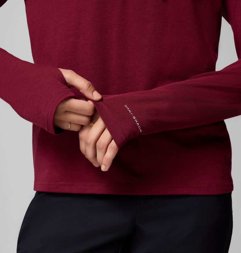 Women's Sun Trek Hoodie II, Color: Rich Wine, image 6