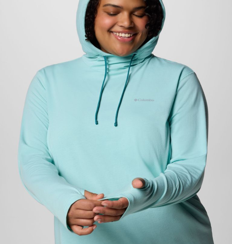 Women's Sun Trek Hoodie II - Plus Size, Color: Spray, image 5