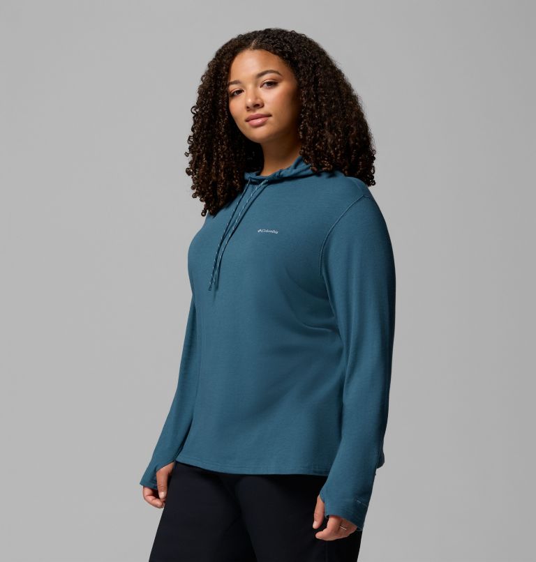 Women's Sun Trek Hoodie II - Plus Size, Color: Everblue, image 4