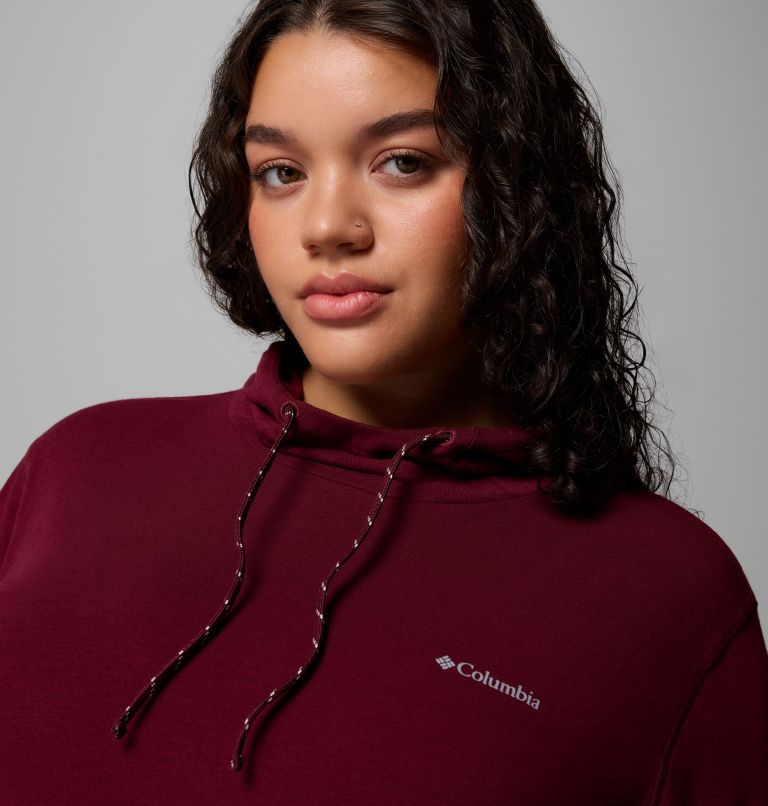 Women's Sun Trek Hoodie II - Plus Size, Color: Rich Wine, image 5