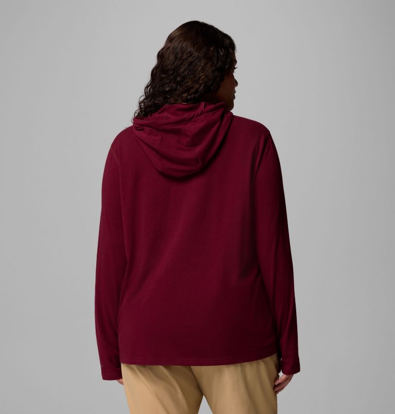 Women's Sun Trek Hoodie II - Plus Size, Color: Rich Wine, image 3