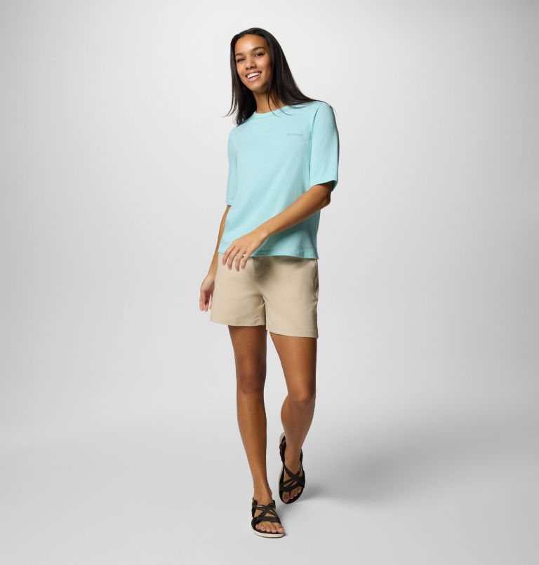 Women's Sun Trek Half Sleeve T-Shirt II, Color: Spray, image 5