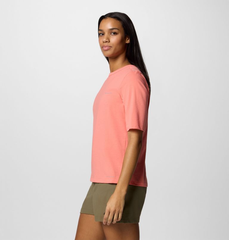 Women's Sun Trek Half Sleeve T-Shirt II, Color: Alpenglow, image 3