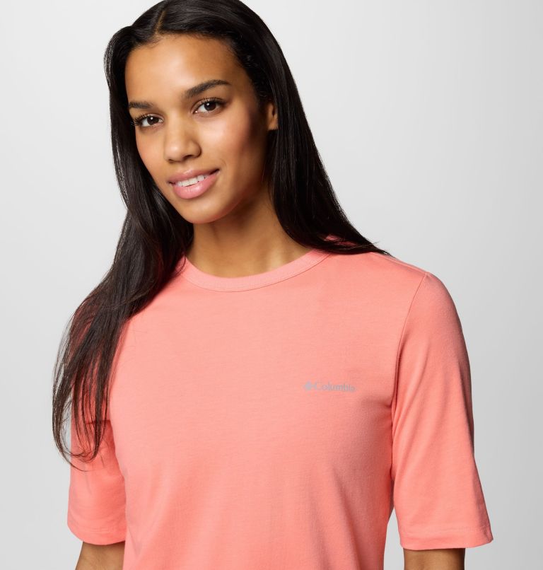 Women's Sun Trek Half Sleeve T-Shirt II, Color: Alpenglow, image 4