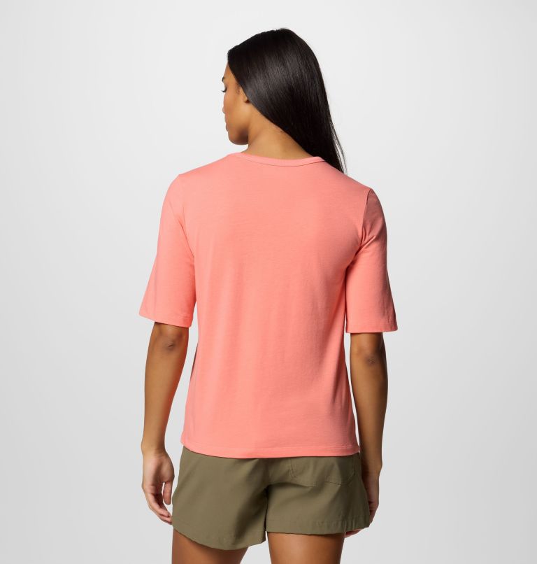 Women's Sun Trek Half Sleeve T-Shirt II, Color: Alpenglow, image 2