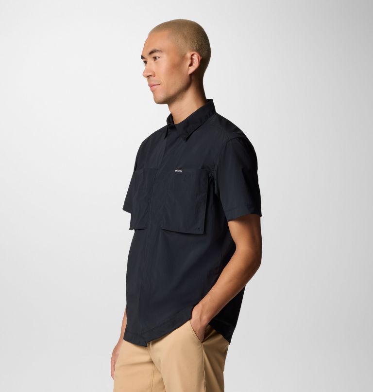 Men's Black Mesa Utility Short Sleeve Shirt, Color: Black, image 3