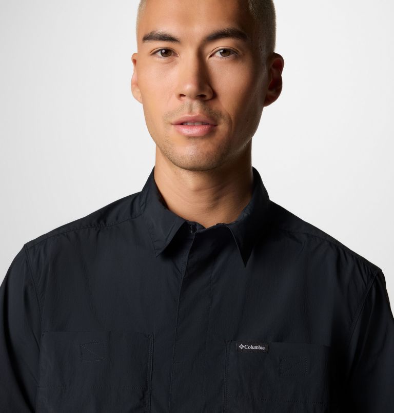 Men's Black Mesa Utility Short Sleeve Shirt, Color: Black, image 4
