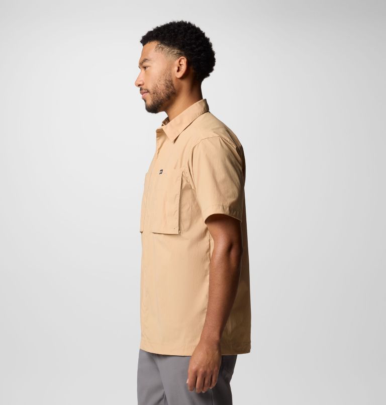 Men's Black Mesa Utility Short Sleeve Shirt, Color: Canoe, image 3
