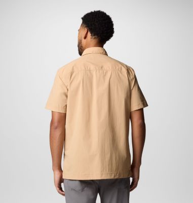 Men's Black Mesa Utility Short Sleeve Shirt, Color: Canoe, image 6