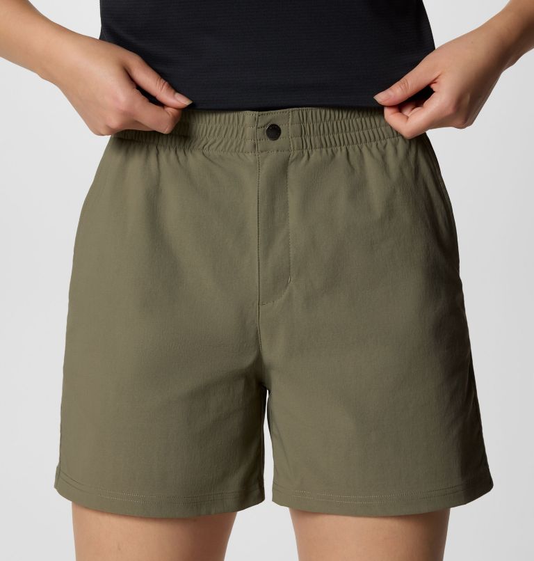 Women's Cedar Crest Shorts, Color: Stone Green, image 4
