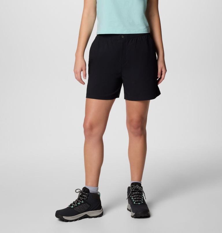 Women's Cedar Crest Hiking Shorts, Color: Black, image 1
