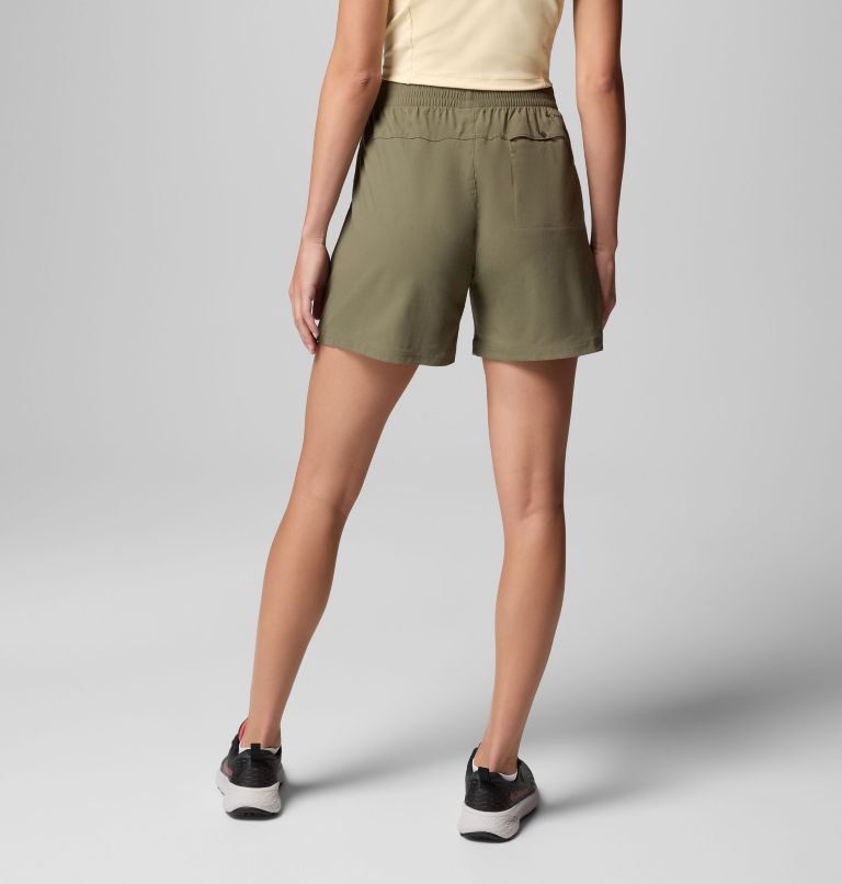 Women's Cedar Crest Hiking Shorts, Color: Stone Green, image 2