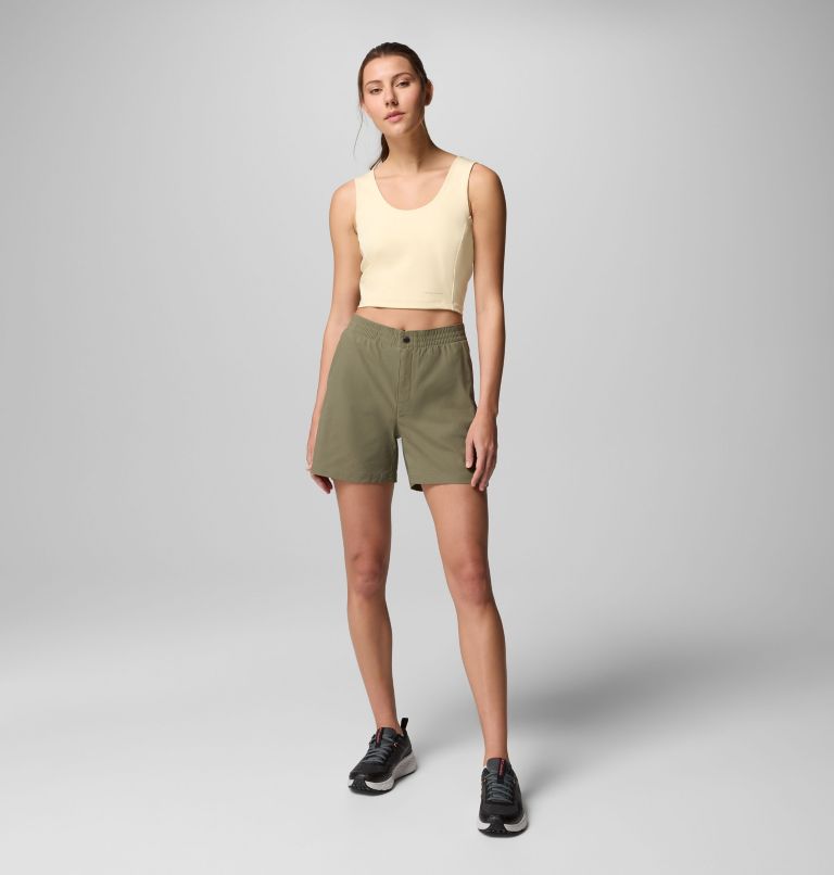 Women's Cedar Crest Hiking Shorts, Color: Stone Green, image 6