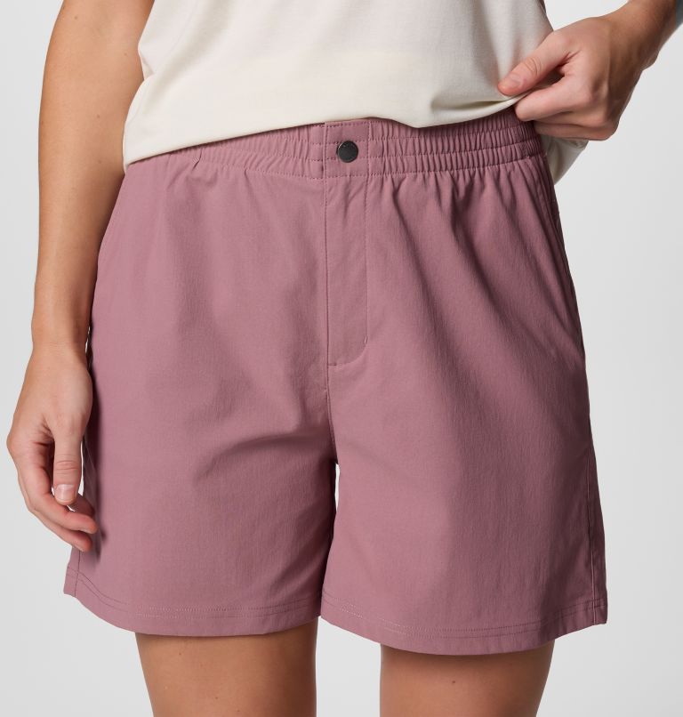 Women's Cedar Crest Hiking Shorts, Color: Fig, image 4