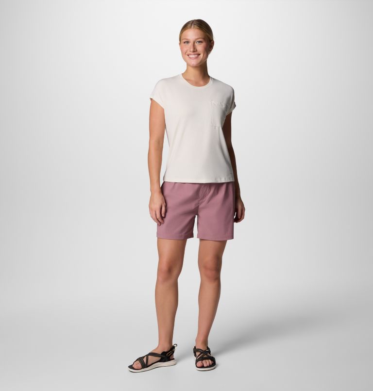 Women's Cedar Crest Hiking Shorts, Color: Fig, image 6