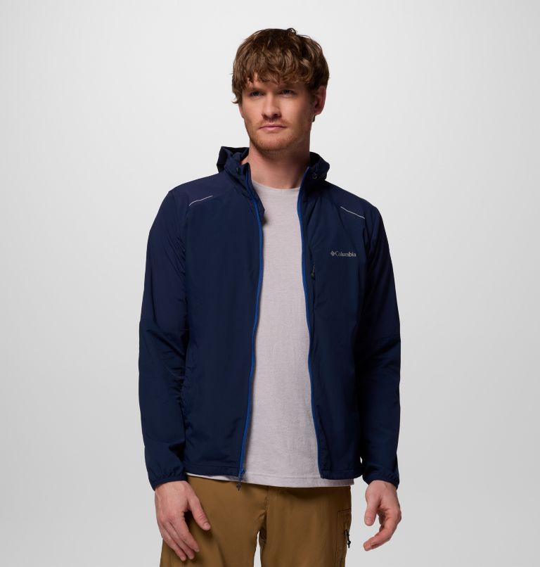 Men's Columbia Tech Nylon Hooded Jacket, Color: Collegiate Navy, image 5