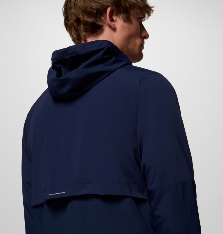 Men's Columbia Tech Nylon Hooded Jacket, Color: Collegiate Navy, image 8