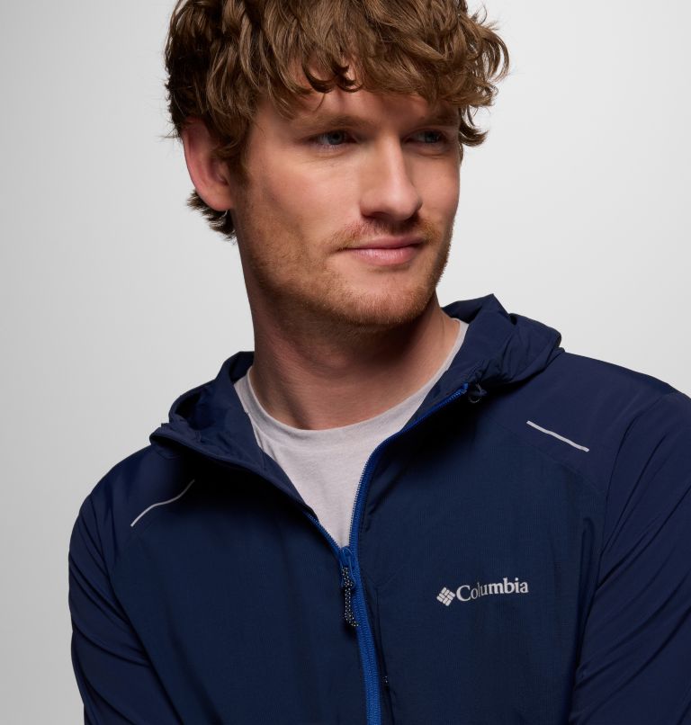 Men's Columbia Tech Nylon Hooded Jacket, Color: Collegiate Navy, image 9