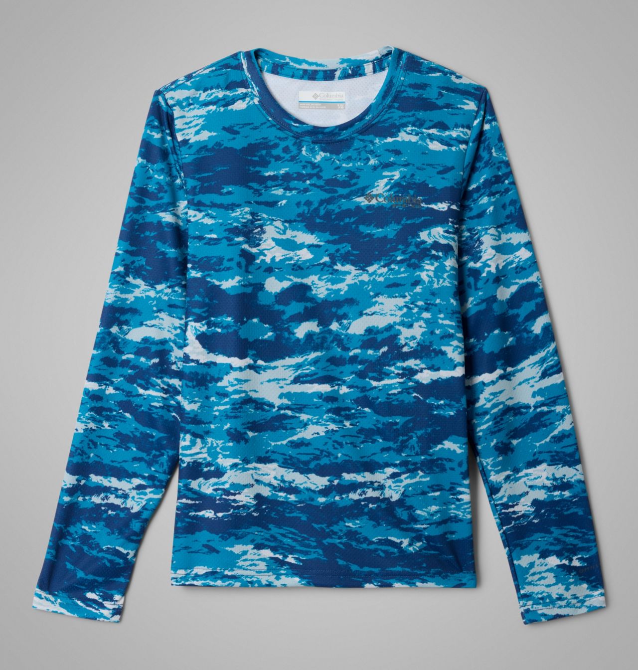 Garçon Chemise à manches longues à imprimé PFG Solar Stream™ 1