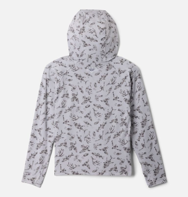 Boys' PFG Uncharted Hoodie, Color: Cool Grey Huntfish, image 2