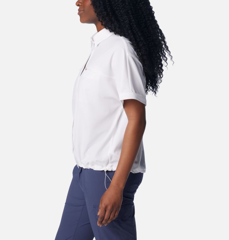 Boundless Trek II Kurzarm Button Up-Hemd für Frauen, Color: White, image 3