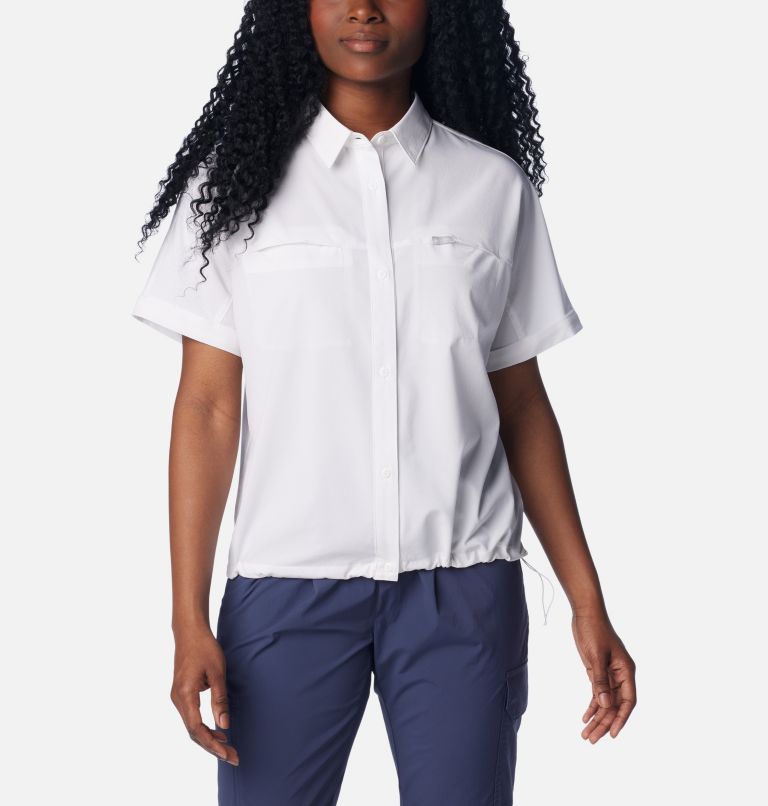 Boundless Trek II Kurzarm Button Up-Hemd für Frauen, Color: White, image 1