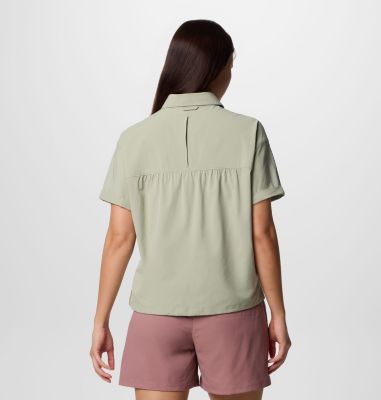 Women's Boundless Trek II Short Sleeve Button Up, Color: Safari, image 2
