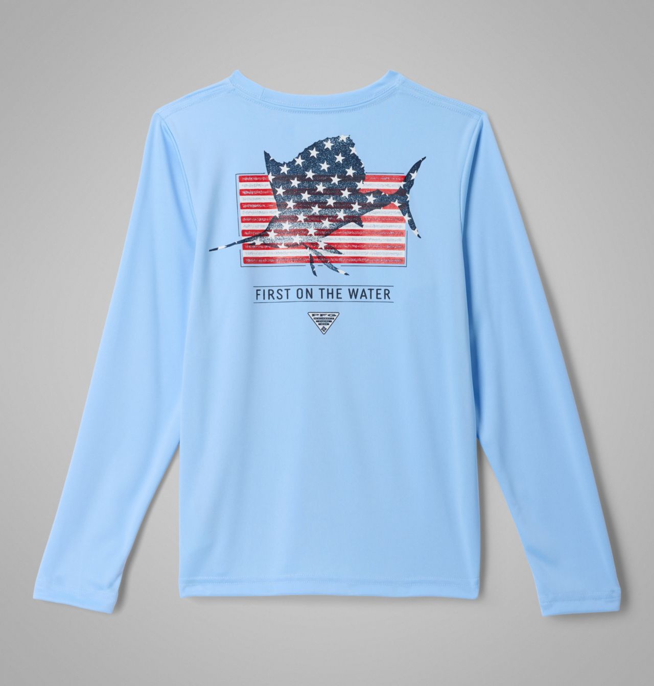 Boys' PFG Terminal Tackle™ Fins and Stripes Long Sleeve Shirt 2