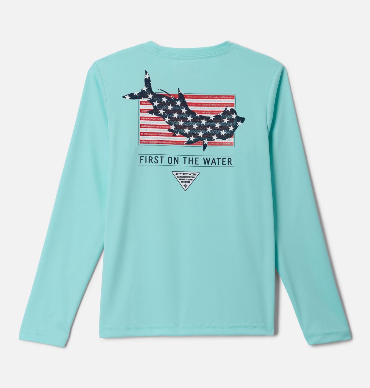 Boys' PFG Terminal Tackle™ Fins and Stripes Long Sleeve Shirt 1