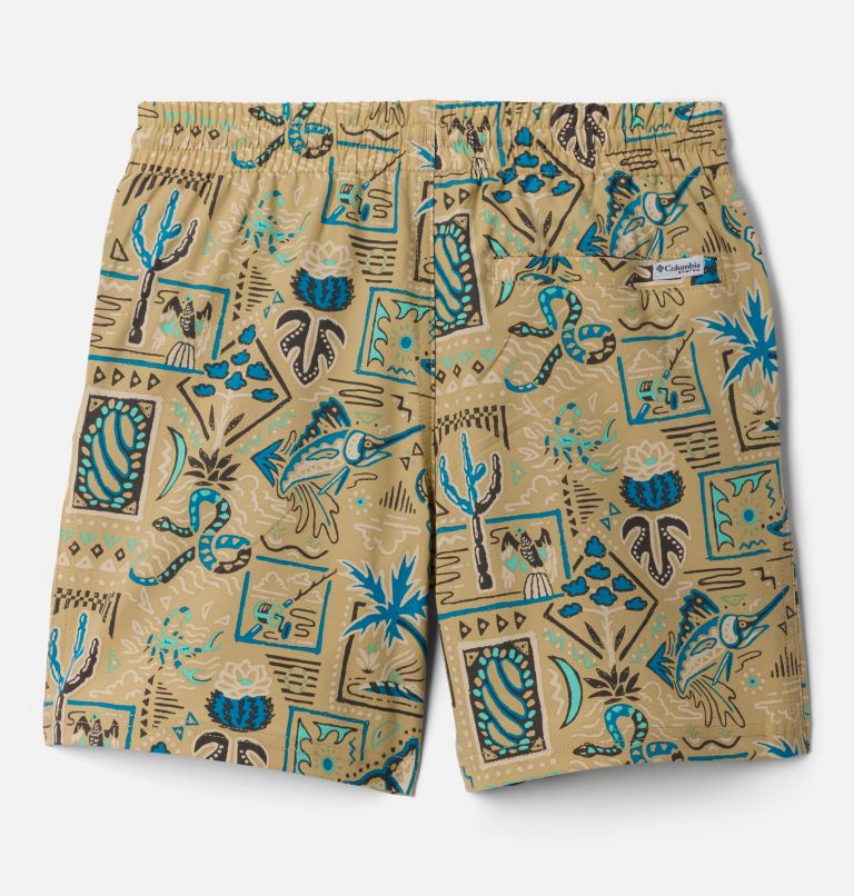 Boys' PFG Rambler Printed Water Shorts, Color: Beach Bajabound, image 2