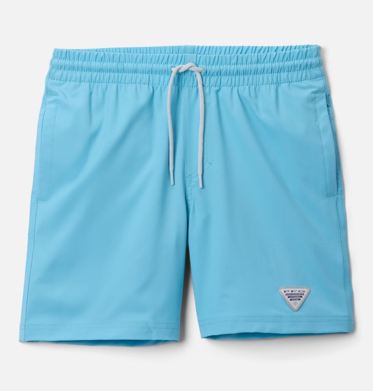 Boys' PFG Rambler Water Shorts, Color: Vintage Blue, image 1