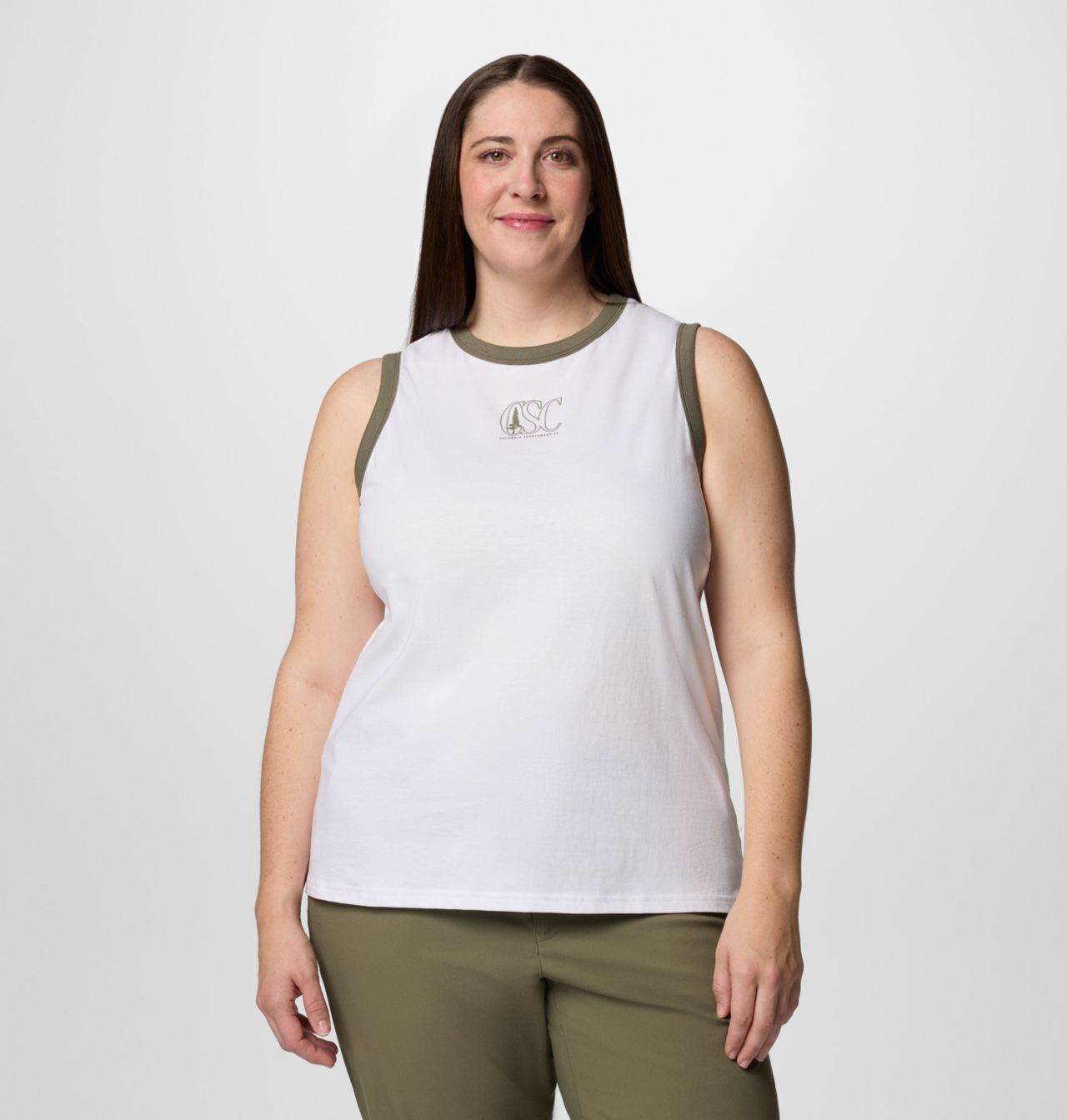 Women's Rolling Bend™ Graphic Ringer Tank - Plus Size 1