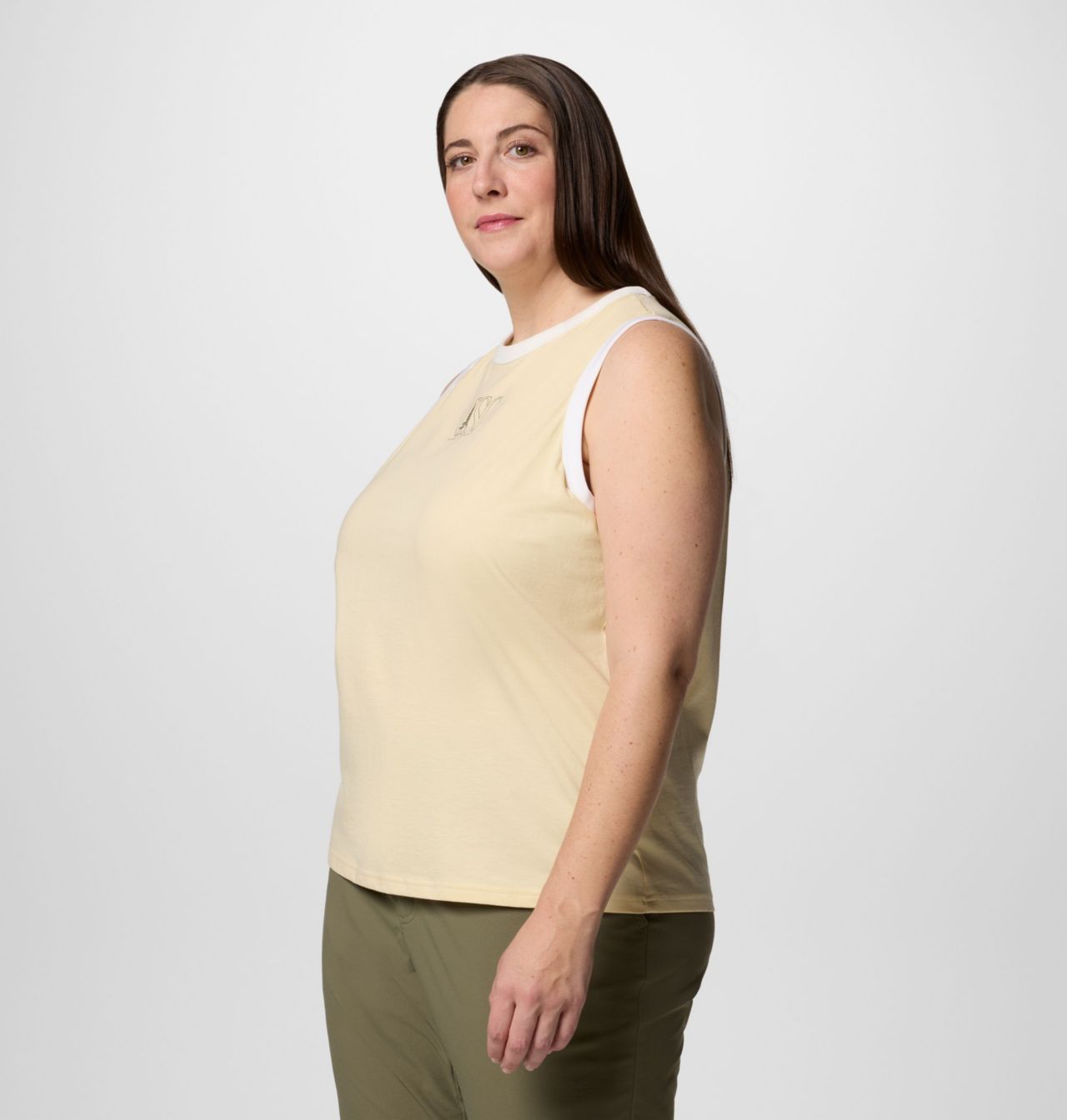Women's Rolling Bend™ Graphic Ringer Tank - Plus Size 3