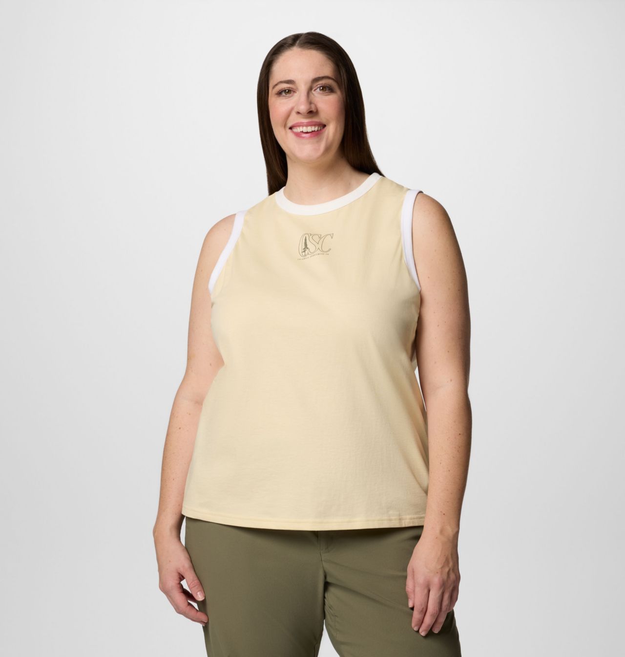 Women's Rolling Bend™ Graphic Ringer Tank - Plus Size 1