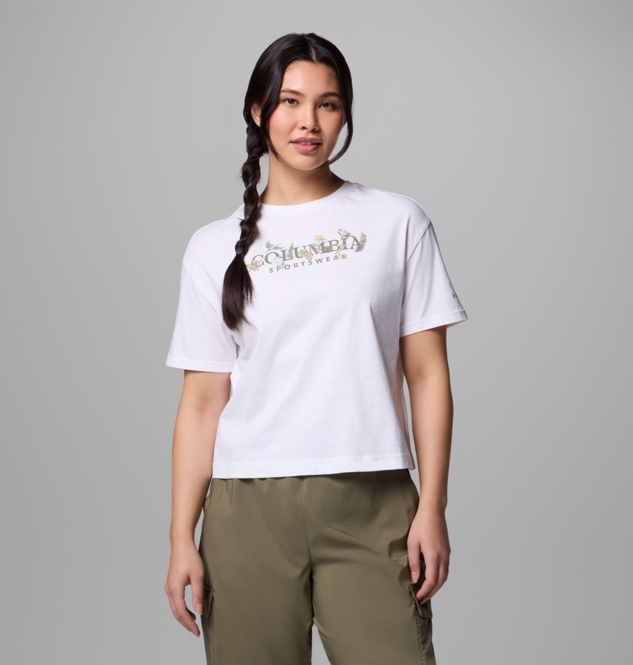 Women's Rolling Bend™ Graphic Relaxed Crop Short Sleeve Shirt 1