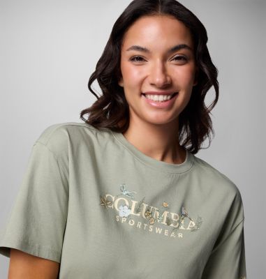 Rolling Bend Relaxed Crop T-Shirt mit Grafik für Frauen, Color: Safari, Outback Critters, image 12