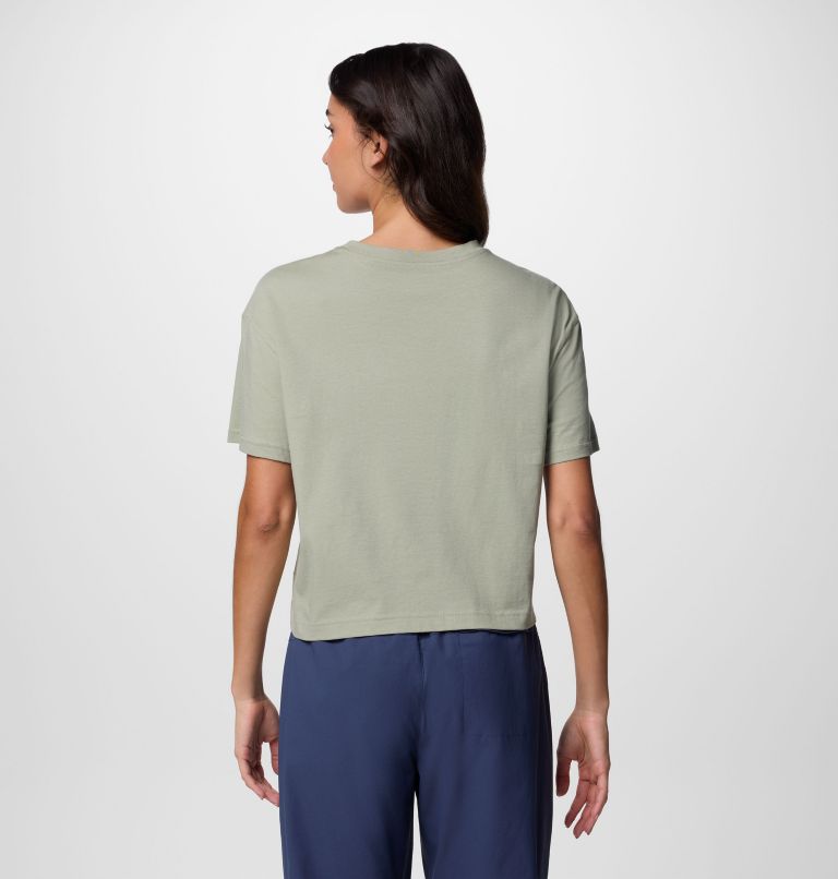 Women's Rolling Bend Graphic Relaxed Crop T-Shirt, Color: Safari, Outback Critters, image 2