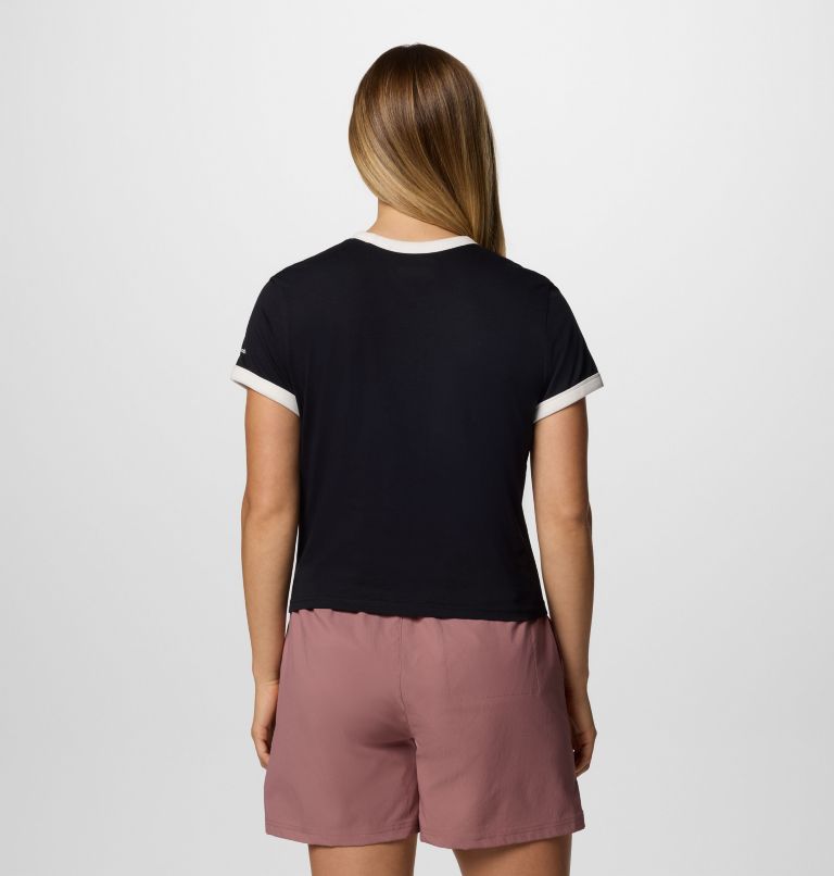 Camiseta con cuello redondo y estampado Rolling Bend para mujer, Color: Black, Treehugger, image 2