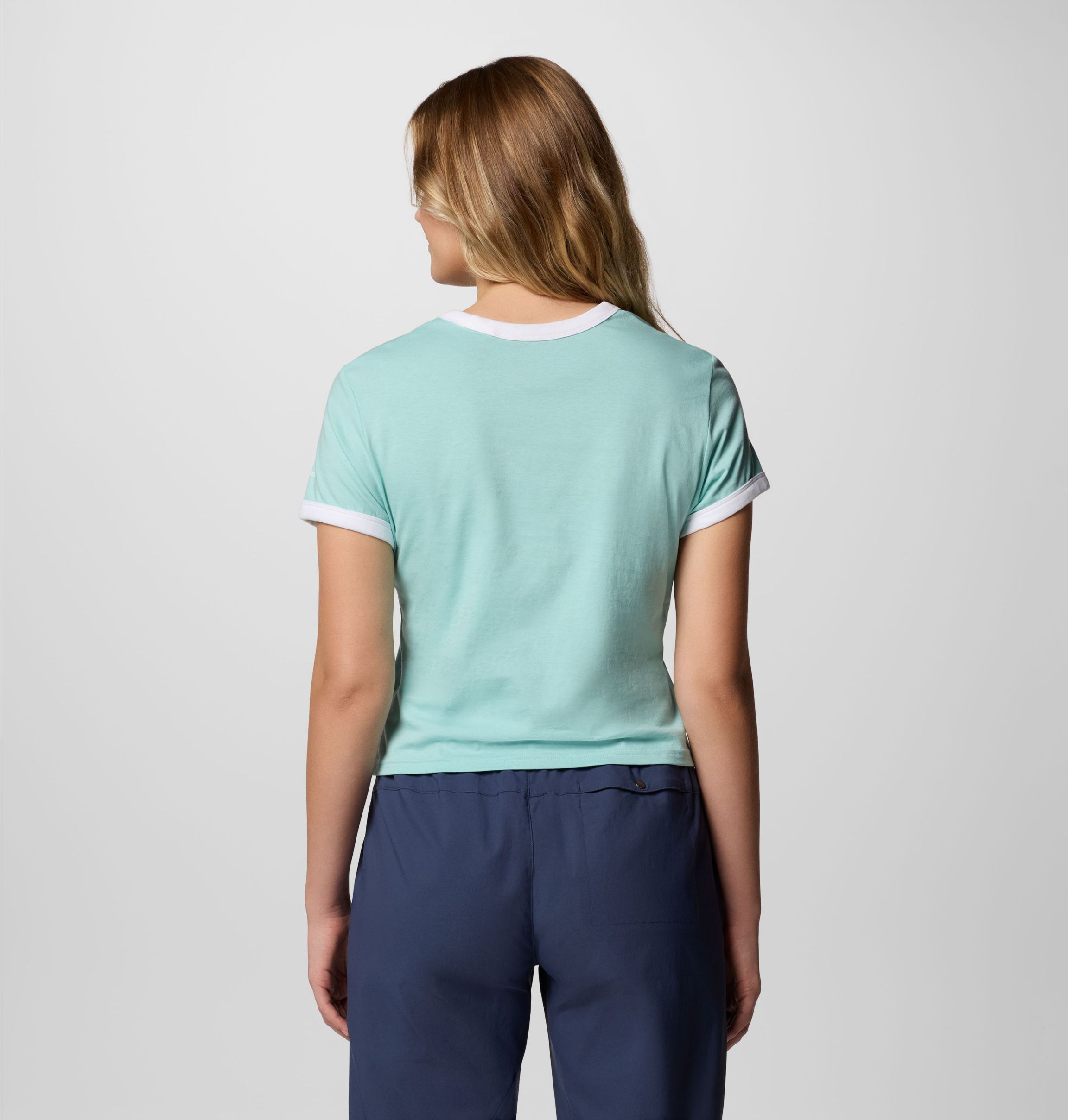 売れ筋商品|||コロンビア カットソー トップス レディース Women's Rolling Bend Graphic Ringer Top Spray, Elevated Script Women's Rolling Bend Graphic Ringer T-Shirt | Columbia